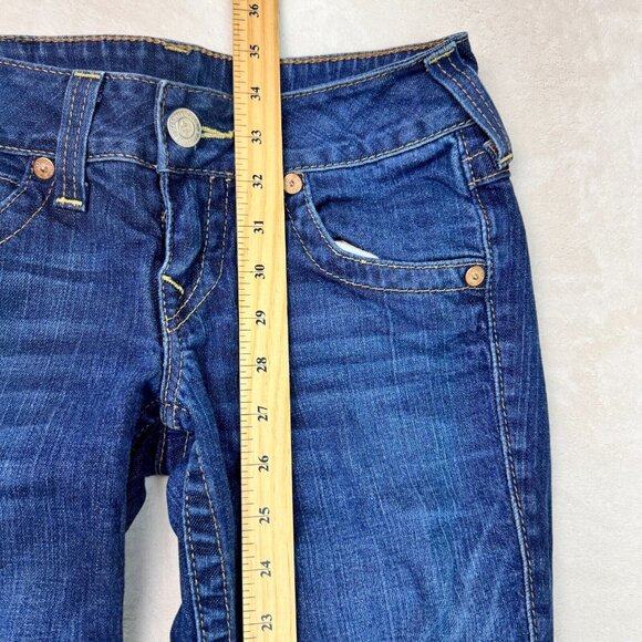True Religion Jeans Becky Bootcut Blue Denim Made In USA Women's Size 26 - Picture 10 of 15